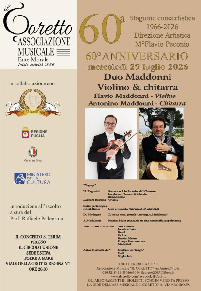 DUO MADDONNI  VIOLINO E CHITARRA  FLAVIO MADDONNI -VIOLINO- ANTONINO MADDONNI - CHITARRA  "VOYAGE"