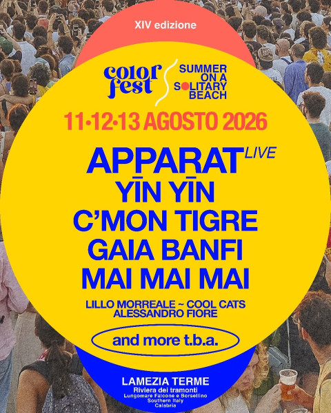 Color Fest 2026 XIV edizione  Summer on a solitary beach