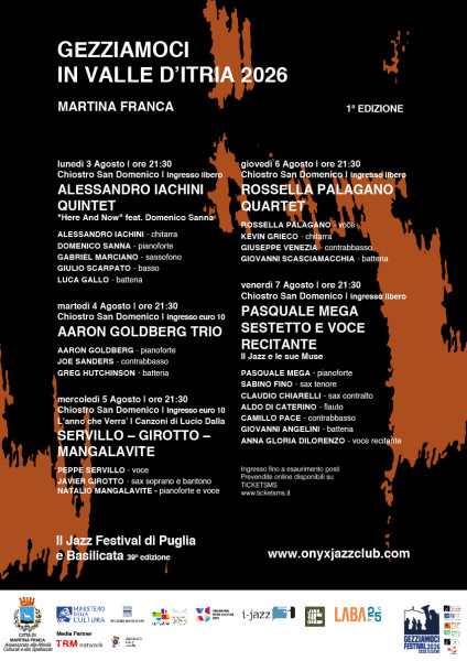 Pasquale Mega Sextet - 'Il Jazz e le sue Muse' - Gezziamoci