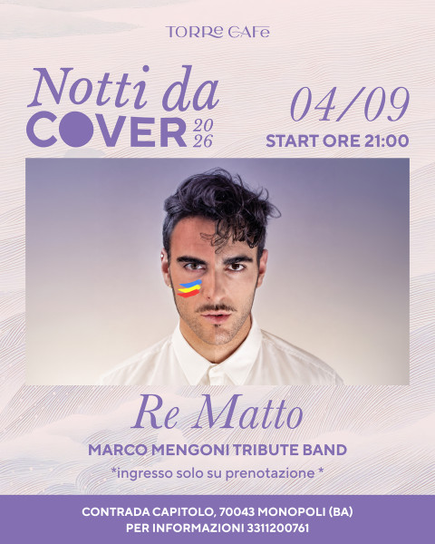Re Matto - Marco Mengoni tribute band live at Torre Cafè