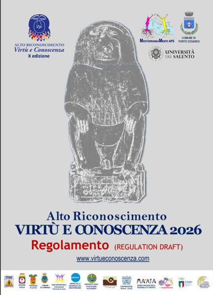 AL VIA LA X EDIZIONE DEL PREMIO VIRTÙ E CONOSCENZA: APERTE LE CANDIDATURE PER CELEBRARE L’ESTRO E IL GENIO DEL MEDITERRANEO